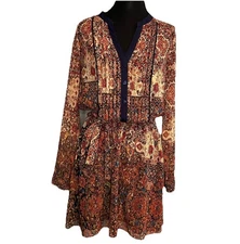 Sanctuary Multi Patterned Long Sleeve Dress Size XS