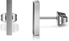 Pure Titanium Earrings Studs Nickel-Free Hypoallergenic Earrings for Sensitive E