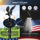 AplusChoice 20' Sectional Aluminum Flagpole Kit Solar Light US Flag Eagle Topper — photo 6