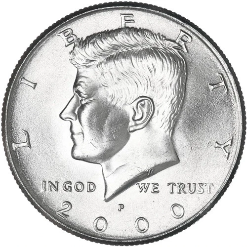 2000 P Kennedy Half Dollar Uncirculated from Mint Set