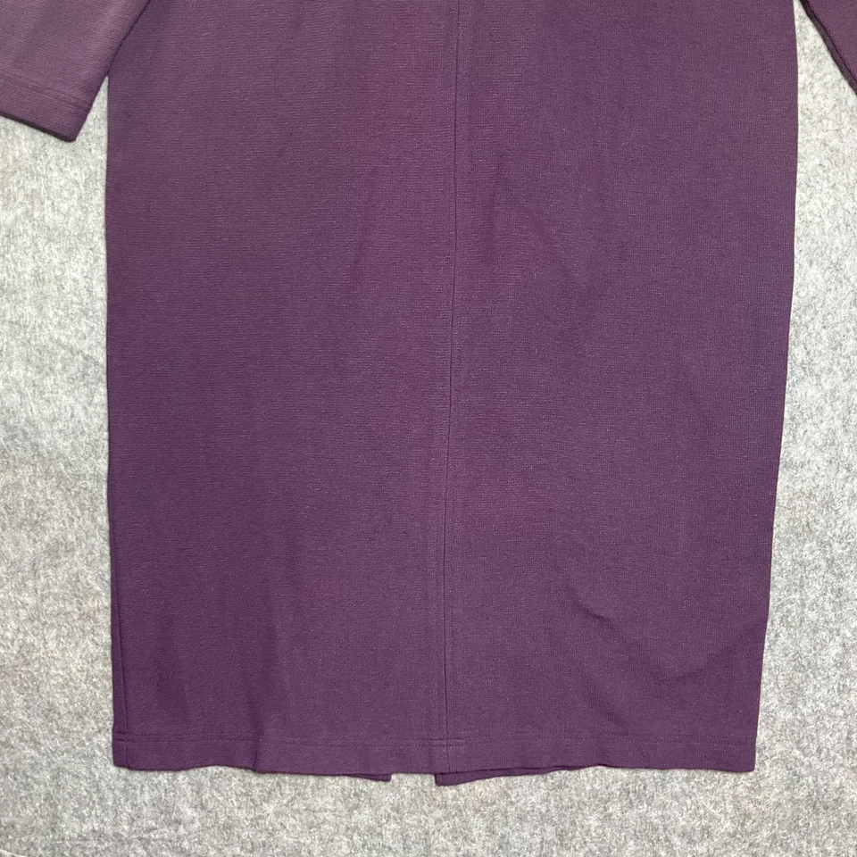 Vestido Vintage Coldwater Creek Mujer Grande Púrpura Tejido Maxi Cápsula Mínimo EE. UU. Foto 4 de 4