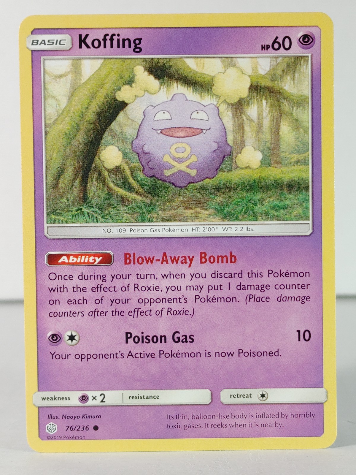 Koffing - SM: Cosmic Eclipse #76 - POKEMON - NM -singles
