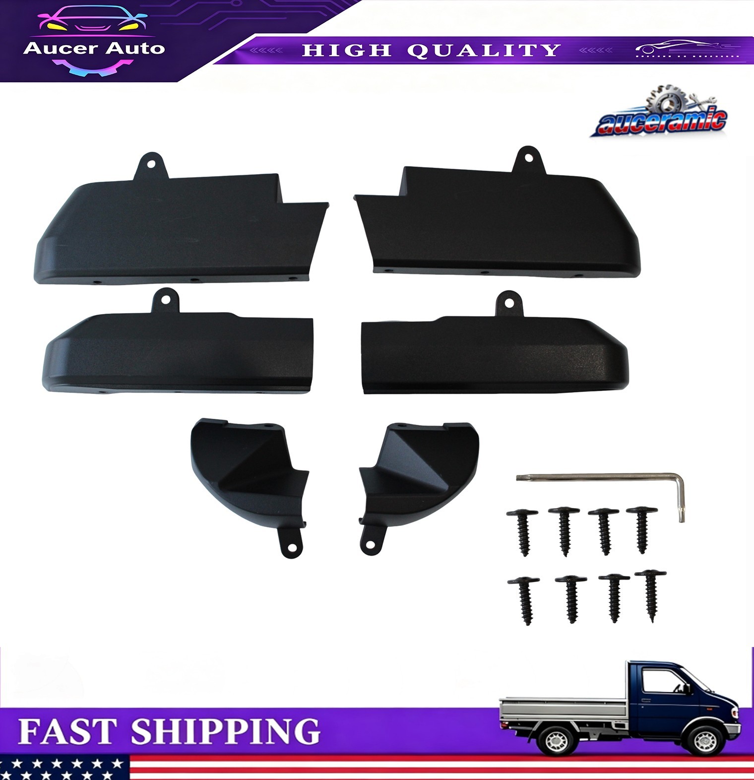 Front & Rear Mud Flap Delete For 2020-2026 Chevy Silverado 2500HD 2WD/4WＤ