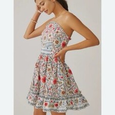 Anthropologies forever that girl Chic Strapless Floral Dress