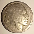 1915 P US BUFFALO NICKEL - ACTUAL COIN - FIVE CENTS USA - RESTORED 1915-P