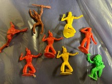 1960s Marx Indian Figures 8 Piece