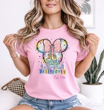 Personalised 40th Disney Birthday Queen Party Women TShirts 1986, hello 40 disn
