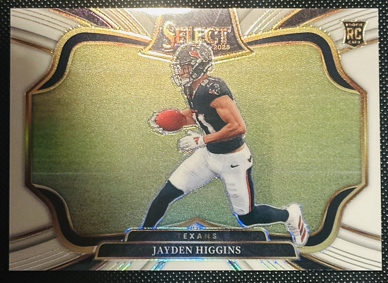 2025 Select Jayden Higgins Field Level White Prizm Rookie #20/35 SSP Texans