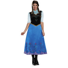 Disfraz de Vestido de Viaje Anna Frozen Disney De Lujo - Disfraces Morris