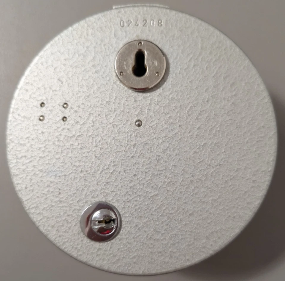 Nachtwächteruhr m. Schlüssel Uhr Kontrolluhr Nachtwächter in Ledertasche Vintage - Image 4 of 4