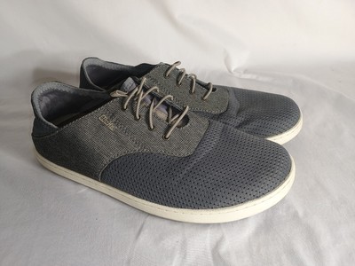 Olukai Nohea Moku Slip On Casual Gray Textile Men Shoes Size 8 Olukai Mens 9 Nohea Moku Slip On Sneaker Boat Shoe No Tie  main image 3