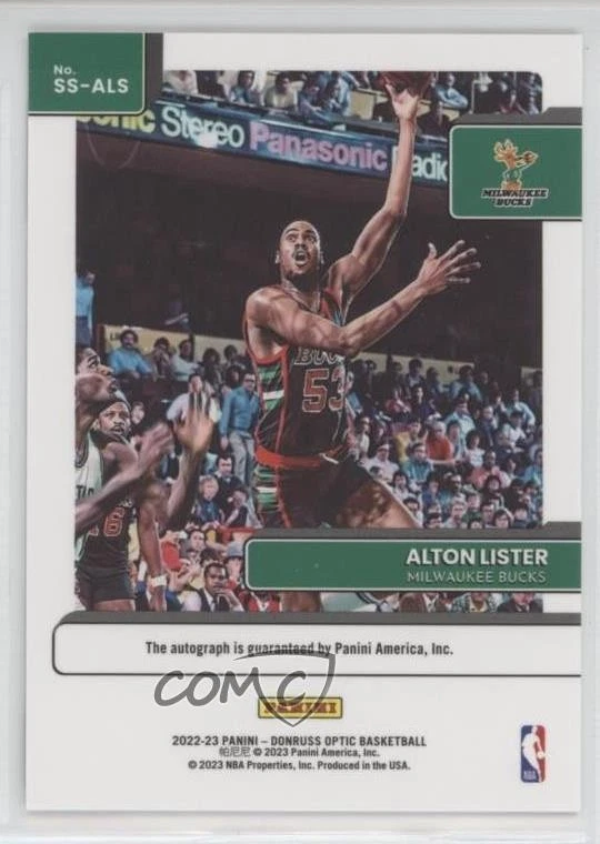 2022-23 Panini Donruss Optic Signature Series Alton Lister #SS-ALS Auto - Image 2 of 2