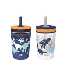 Zak Designs Kelso Toddler Cups For Travel or 15 Ounces, DinoRoar Zaksaurus