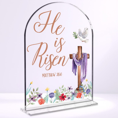 He Is Risen Easter Decor He Is Risen Table Decor Religious Easter Decorations Fo
