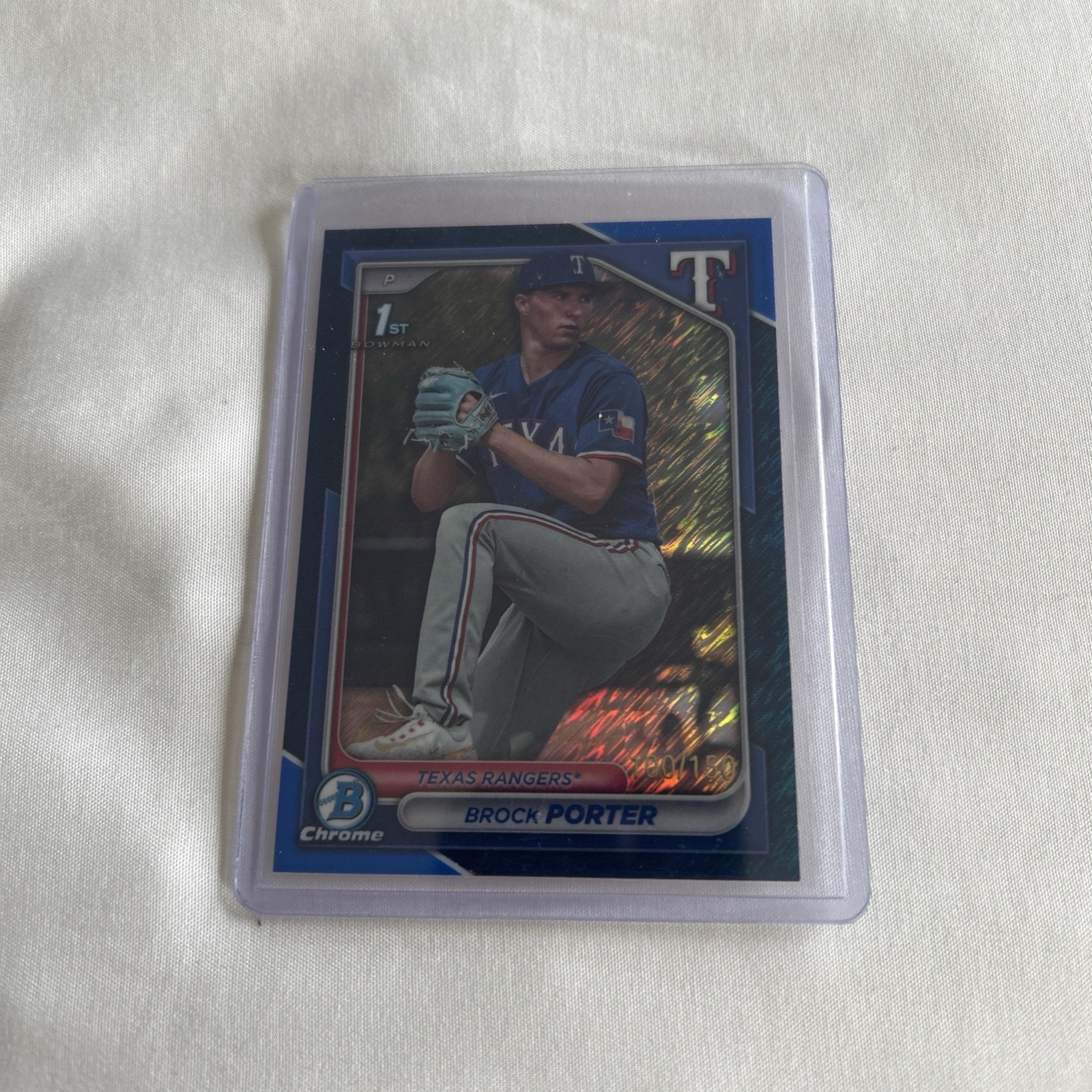 2024 Bowman - Chrome Prospects Brock Porter #BCP-36 Blue  Refractor /150 (RC)