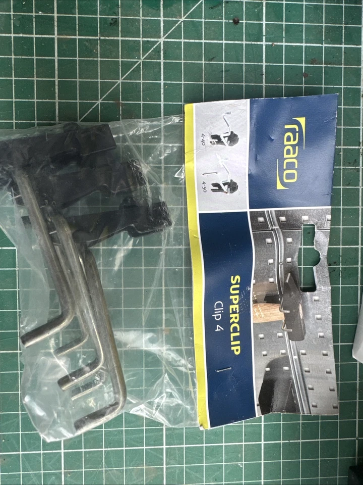 NEW Raaco Clip 4 Superclip Screwdriver Plier Hammer Holder Hook 50mm 3 PCs - Image 3 of 3