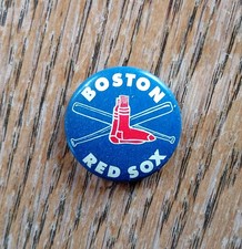 1960 Crane Potato Chips Boston Red Sox Vintage Baseball Pin Button 