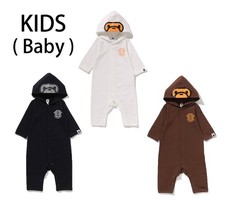 A BATHNIG APE BAPE KIDS BABY MILO HOODIE ROMPERS 2M30583005 b