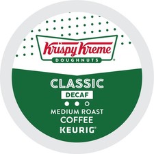 Krispy Kreme Classic Decaf Coffee, Keurig K-Cup Pod, Medium Roast, 72 Count