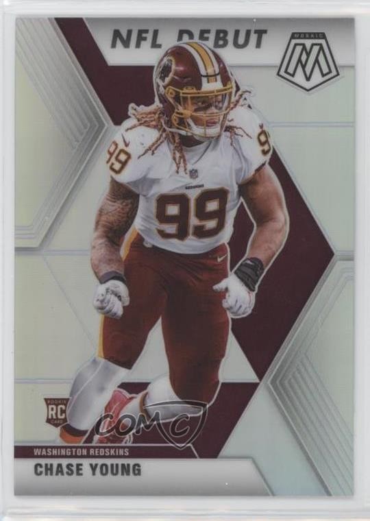 2020 Panini Mosaic NFL Debut Silver Prizm Chase Young #272 Rookie RC 14li