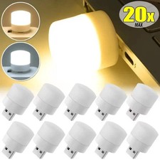 Mini USB LED Portable Plug Lamp Eye Protection Reading Light Round Computer Bulb