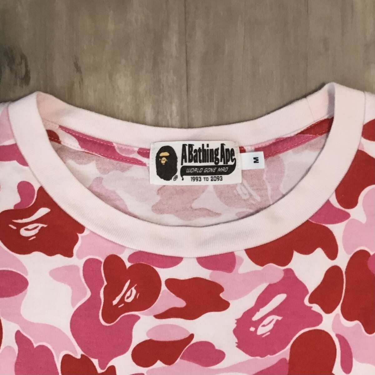 BAPE ABC camo pink ape head logo T-shirt A Bathing Ape Size M | eBay