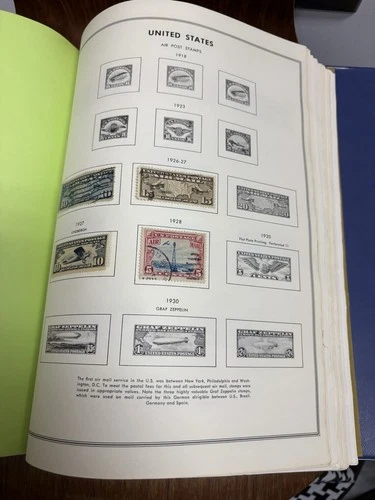 Lot US Stamps 146 Collection 1862-1991  Liberty Stamp Album 24 Pages Air Post