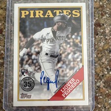 Liover Peguero 2023 Topps Series 1 1988 35th Anniversary Auto Rookie RC