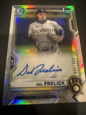 2021 Bowman Draft - Chrome Pick Autographs Sal Frelick #CDA-SF Refract /499 