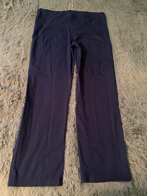 Scrub Pants Womens Size Large Navy Blue Drawstring Uniform WonderWink Work - Image 2 of 4