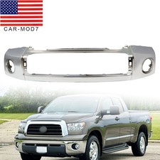 Front Bumper Cover Steel Chrome For 2007-2013 Toyota Tundra Truck W Park Assist Front Bumper Cover Steel Chrome For 2007-2013 Toyota Tundra Truck W Park Assist