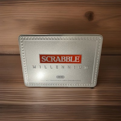 Scrabble Millenium Edition - Metallbox - vollständig, wie neu
