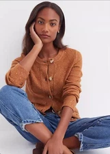 ** NWT! LOFT sz M - Flecked Sweater Cardigan Jacket - Sands Color 2025 Fall Line