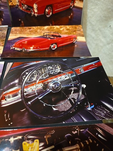 Vintage Lot Of 19 1958 Mercedes Benz 300 SL Roadster 4x6" Photographs (19) - Imagen 10 de 20