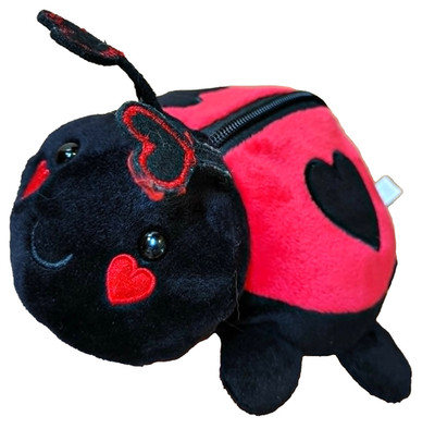 American Greetings Plush Ladybug  Love Bug  Zipper Pocket