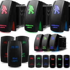Red/Green/Blue Light Control Rocker Toggle Switch For Truck ATV UTV ARB Carling