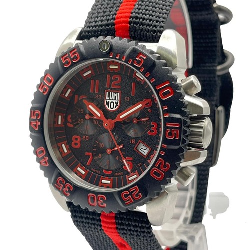 Luminox Navy Seal Colormark Chrono 44mm Black Dial Nylon Mens Watch XS.3195 - 第 2/5 張圖片