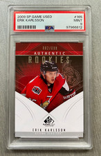 Erik Karlsson 2009-10 SP Game Used #082/699 Authentic Rookie #165 MINT PSA 9