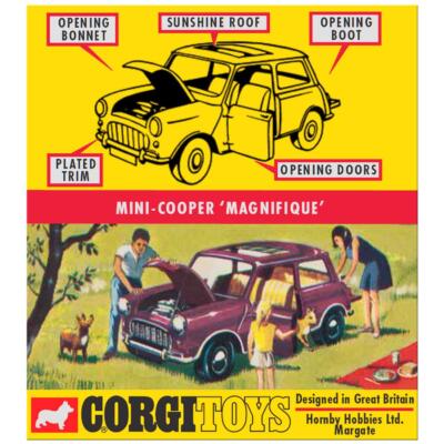 Corgi Model Club 334 Mini-Cooper Magnifique Boxed Diecast Car inc