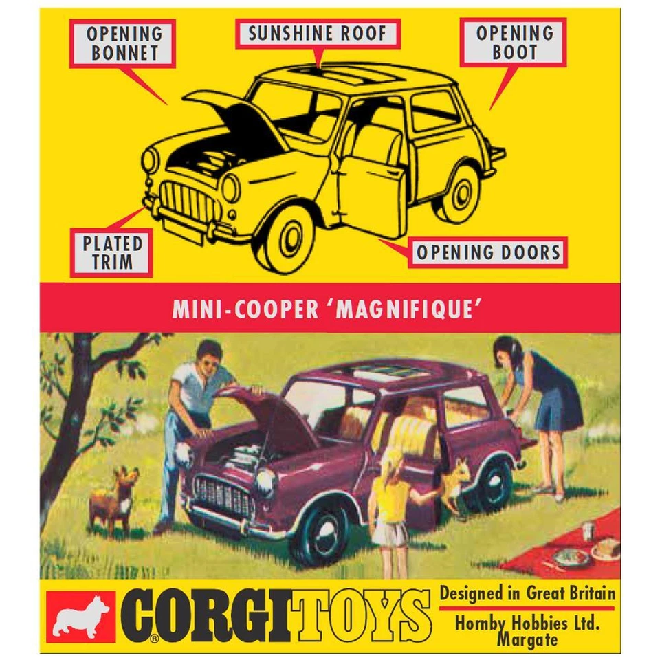 Corgi Model Club 334 Mini-Cooper Magnifique Boxed Diecast Car inc CoA - Image 4 of 4