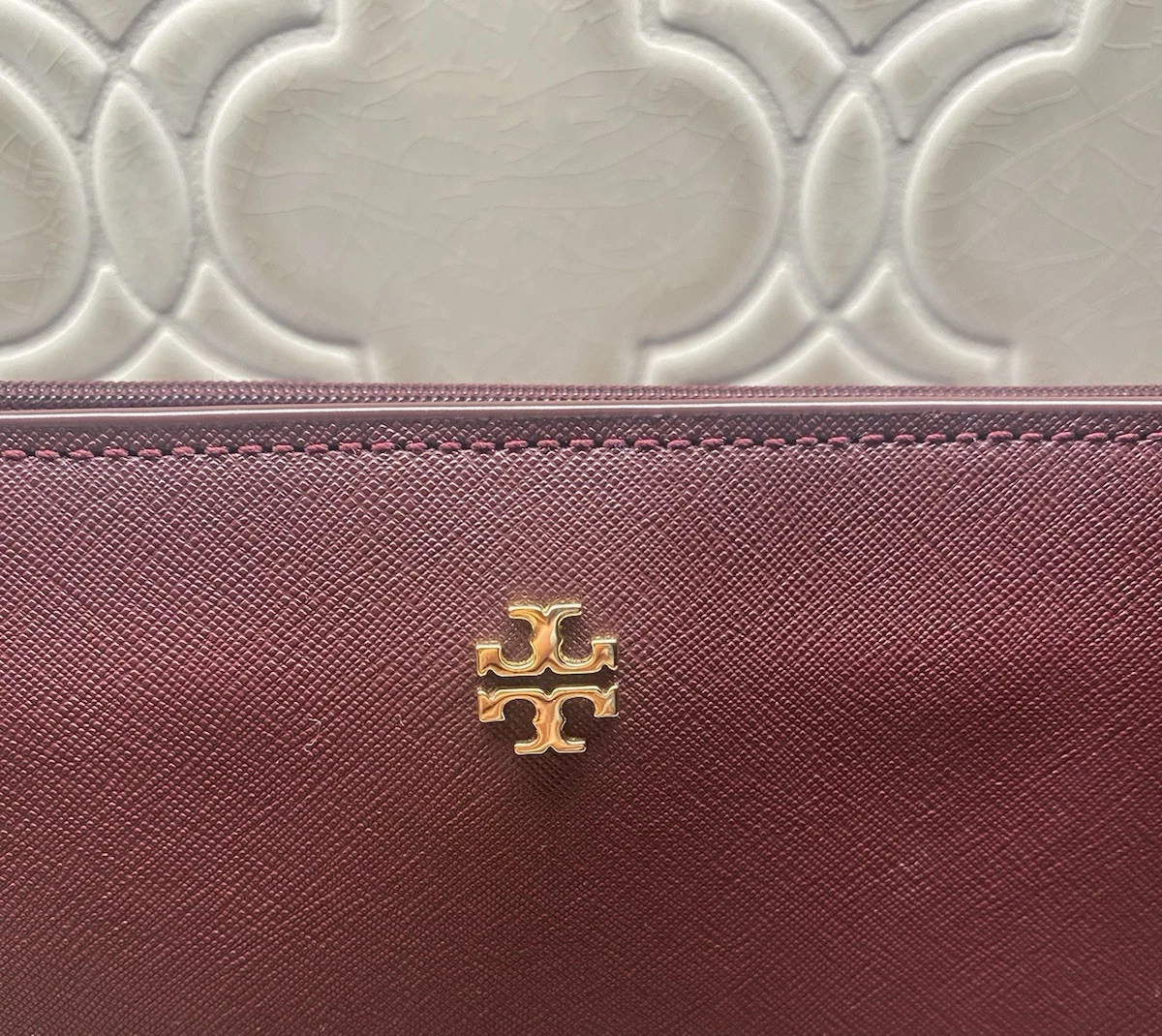 TORY BURCH Saffiano pelle YORK LG tote bag custodia laptop RARA 2 TONI + dust bag
