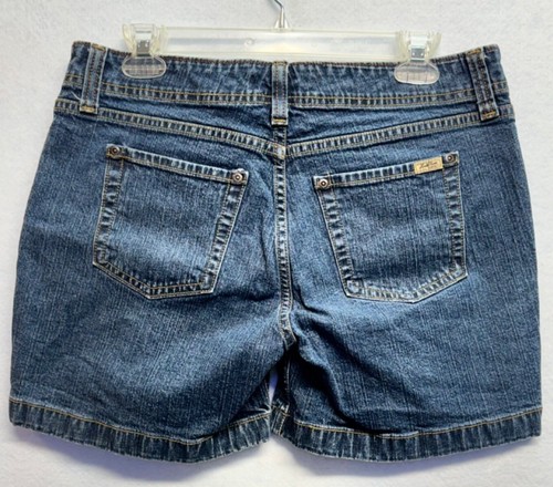 Levi Strauss Signature Stretch Denim Shorts Blue Jean Misses Size 10 - Picture 3 of 12