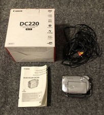 Canon DC220 Mini DVD Camcorder W/ Original Box, Manual  Cords