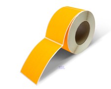 3 X 5 Rectangle Stickers 500 Permanent Labels Orange Fluorescent