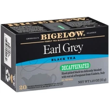 Bigelow Tea Decaffeinated Earl Grey Black Tea, Decaf Tea, 20 Count Box 