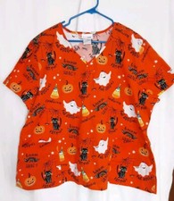 Scrubstar Medical Scrub Top Halloween V Neck Women's 3XL - NEW - K2
