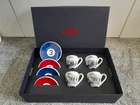 NEW GENUINE JAGUAR HERITAGE LE MANS ESPRESSO CUPS SAUCERS XJS XJ XK D E F-TYPE