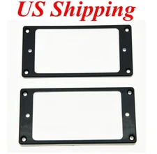 KAISH 2x Humbucker Pickup Ring Curved Bottom Frame fits Epiphone LP Guitar