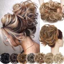 Unordentlicher Dutt Haarteil Scrunchie Bun Updo Haarverlängerung mit Gummiband