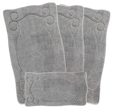 GROßER ROMANY ZIGEUNER WOHNWAGEN MIKROFASER WASCHBARE TEPPICHE 4-teiliges SET, WEICHHEIT, Elvin